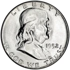 1952 50C BU Silver Franklin Half Dollar