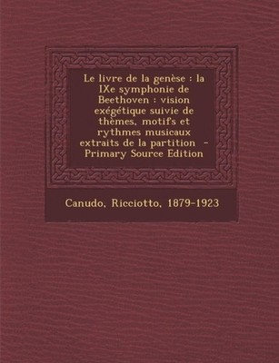 1879-1923 - Le livre de la gense   la IXe symphonie de Beethoven   vi - X555z