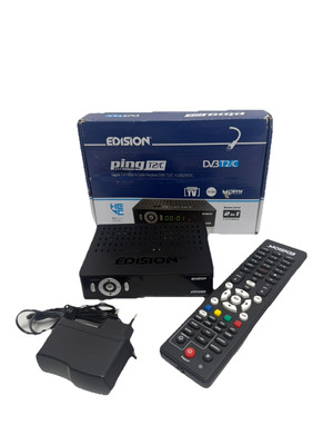 Edision PING T2 C Terrestrischer & Kabel Receiver DVB-T2 C