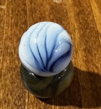 Alley Agate Blue Flame Swirl