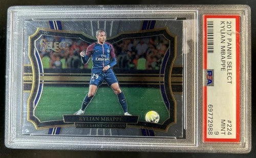 2017 Panini Select Kylian Mbappe Field Level #224 PSG PSA 9