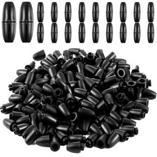 WILLBOND 100 Pcs Breakaway Clasps for Necklace, Black Bracelet Clasps