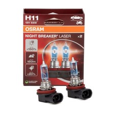 2x OSRAM 64211NL-2HB Glühlampe H11 NIGHT BREAKER LASER 12V 55W +150% PGJ19-2