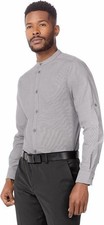 Chef Works Mens MEDIUM Verismo Shirt, Gray