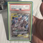 Pokemon PSA 10 GEM Mewtwo & Mew GX SM191 Power Partnership Tins Promo Holo #6015