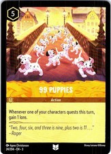 99 Puppies 24/204 Uncommon Into the Inklands Lorcana Near Mint