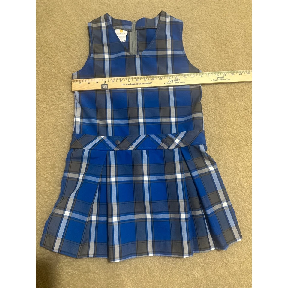 Vestido Jersey Dennis Uniforme Escolar Niñas Plisado a Cuadros - Talla 10 Foto 3 de 4