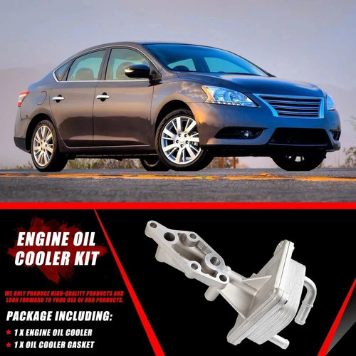 Engine Oil Cooler Kit with Gasket Compatible with 2007-2013 Nissan Altima 200... - Picture 3 of 6