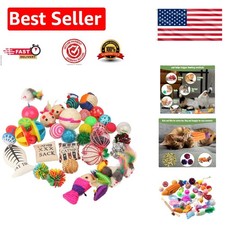 Ultimate 20-Piece Cat Toys Collection - Catnip, Balls  Feathers for Feline Fun
