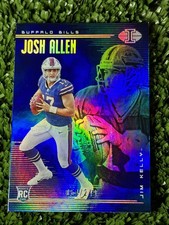 Josh Allen Jim Kelly 2018 Illusions Mystique Blue SP Rookie Card /249 Bills. rookie card picture