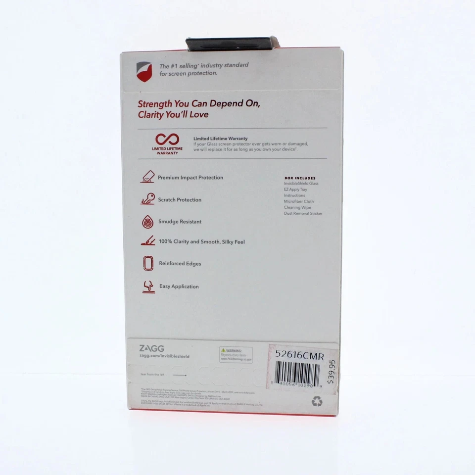 Protector Pantalla Cristal ZAGG INVISIBLE SHIELD para iPhone 6.5" 2019/Xs Max Foto 2 de 3