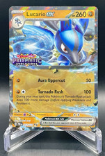 Lucario ex 051/131 Evoluzioni Prismatiche Stampata Doppia Rara Carta Pokemon Holo NM