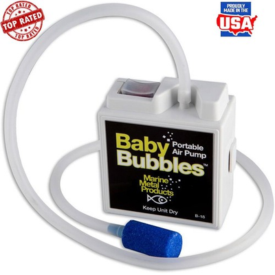 #ad Portable Air Pump Bait Fish Live Well Aquarium Aerator Battery Operated Home New $13.36