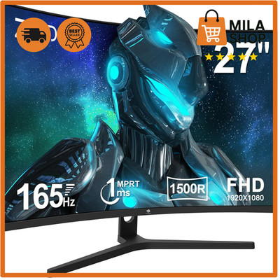 Curved Gaming Monitor 27 Zoll 165Hz 1ms MPRT Full HD 1080P VA Panel 1500R 16 9