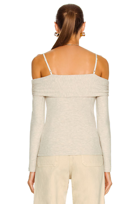 JONATHAN SIMKHAI STANDARD Piper Off the Shoulder Top, Marble, XL | eBay