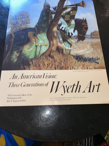 Original Andrew Wyeth 1987 1988 Brandywine River Museum Poster Exhibition - Picture 5 of 9
