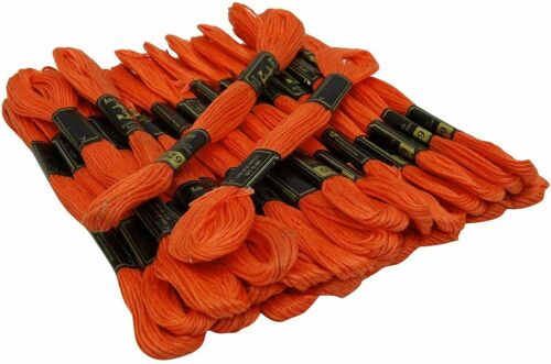 Anchor Stranded Cotton Threads Hand Embroidery Floss Cross Stitch Thread Orange - Picture 2 of 5