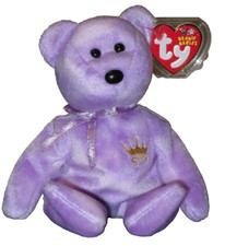 Ty Beanie Baby   YOURS TRULY Bear Hallmark Gold Crown Exclusive 8.5" NEW MWMT