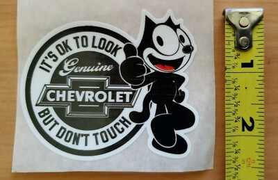 Felix the Cat Left/Right BLK Chevy Look But Do Not Touch inside
