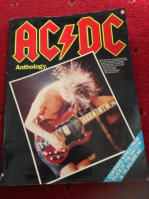 ACDC 1985 ANTHOLOGY GUITAR CHORD BOOK ANGUS MALCOLM YOUNG BON SCOTT PHIL RUDD