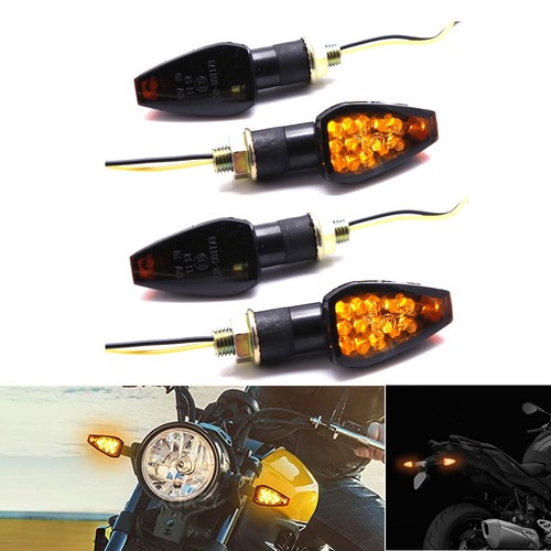 4X Mini LED Motorrad Blinker Anzeige Blinker Bernstein Für Suzuki GSXR600 GSF600