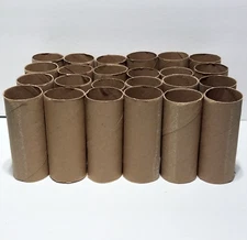 Brown Thick Cardboard Toilet Paper Roll Tube For Craft DIY Projects Lot of 24