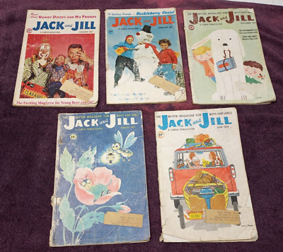 Vintage JACK and JILL MAGAZINE JUNE AUGUST SEPTEMBER 1959 JANUARY FEBRUARY 1960