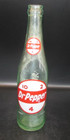 Vintage Light Green Glass Soda Bottle 10 2 4 Dr Pepper Red White Label 10 oz — photo 1
