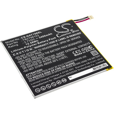 3400mAh Battery for ONN 100005207,ONA19TB002,Tablet 8 P/N: YB2798103