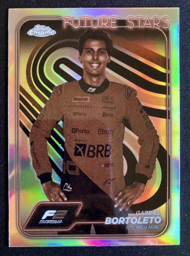 2024 Topps Chrome F1 Formula 1 Gabriel Bortoleto #28 Sepia Refractor