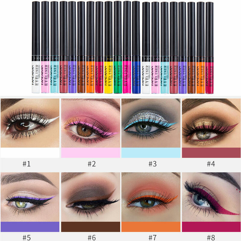 CCbeauty 2 Stück Doppelseitiger Eyeliner – Wasserfest, Mit Mattem & Glänzendem Ende, Für Präzise Linien & Glamour-Looks