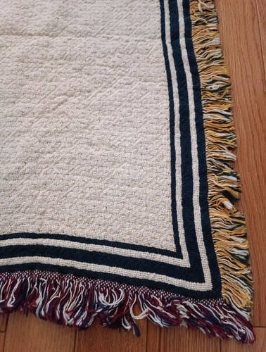 Order Of The Eastern Star OES Tapestry Throw Blanket 44" X 62" Fringed - Picture 3 of 6