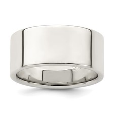 Sterling Silver 9mm Flat Band Ring