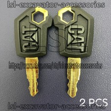 2pcs Excavator Ignition Keys Side Door Key for Caterpillar 307/320/336/330/312DC