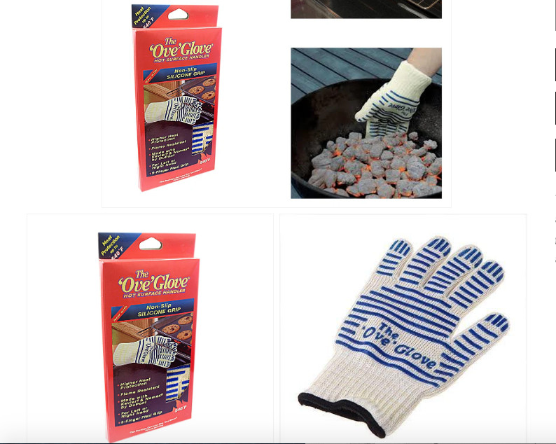 Individual / Par Cocina Barbacoa Horno Guantes Calor Prueba Silicio Comercios