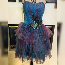 Embellishment peacock prom dress Size Small Medium Large