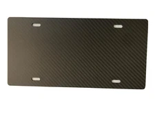 Genuine Hand Made Carbon Fiber Matte Blank Auto License Plate