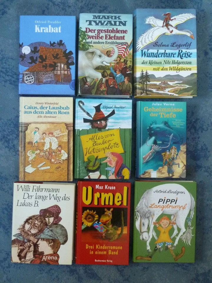 Kinderbuch-Klassiker: Urmel, Hotzenplotz, Krabat, Pippi Langstrumpf u.a., HC - Bild 1 von 1