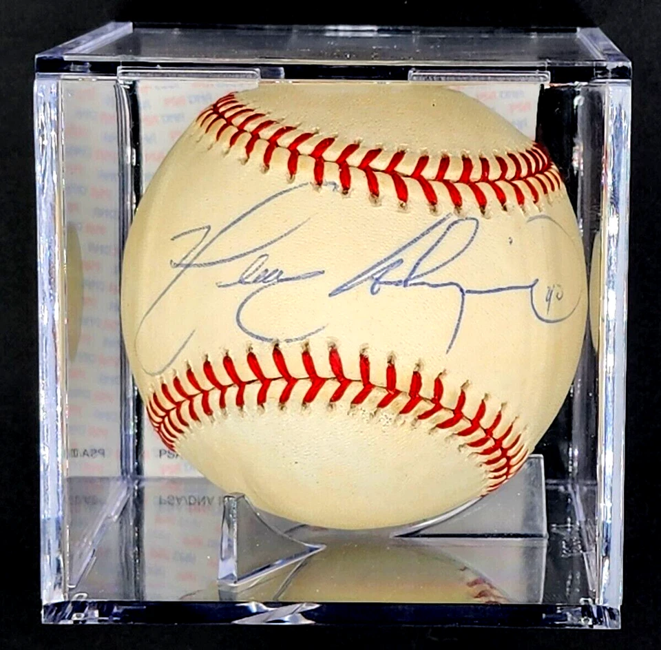 Henry Rodriguez Single Signed OML Rawlings Autograph Baseball PSA / DNA - Image 2 of 4