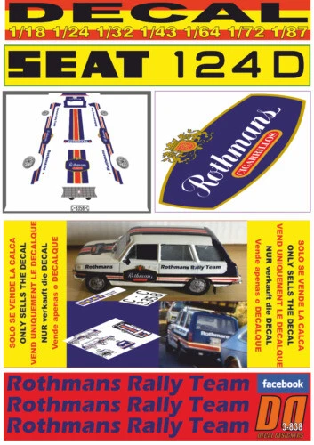 Artículos de automodelismo y aeromodelismo Seat escala 1:24