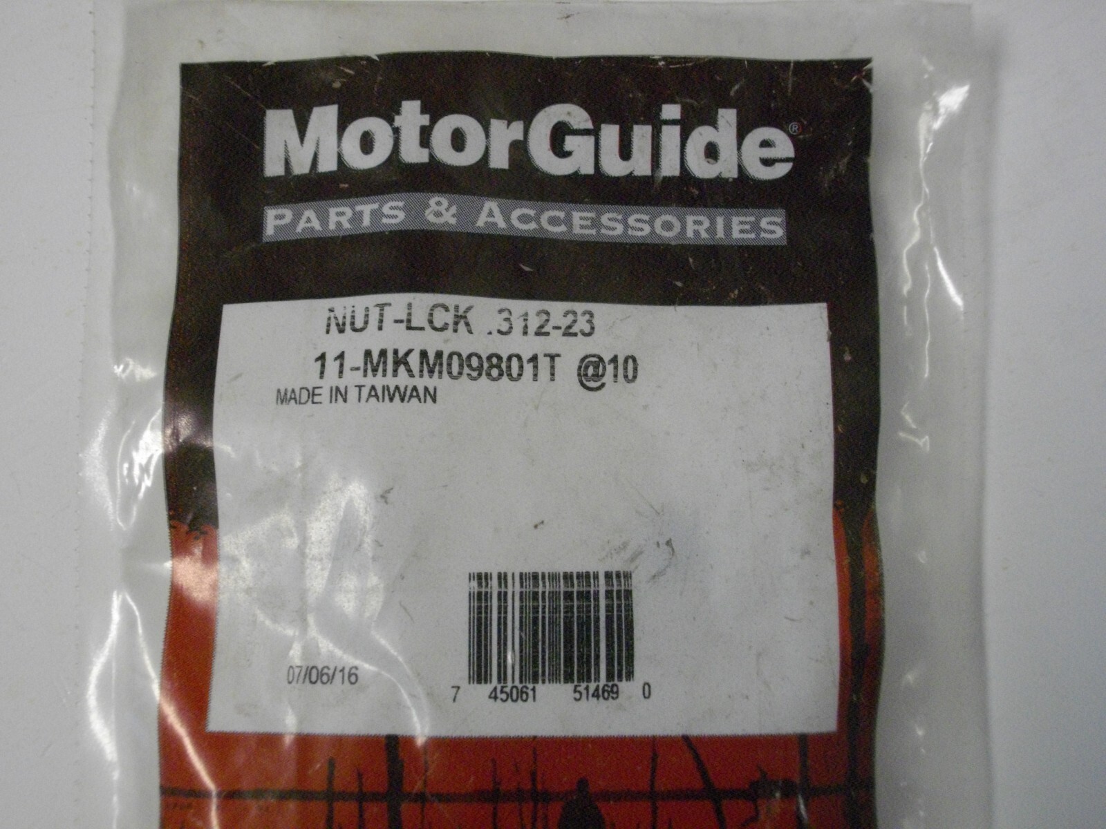 Guide 11-mkm09801t Lock Nut Oem Pack Of 10 Each