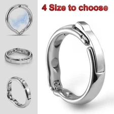 Magnetic Stainless Steel Metal Silver Delay Cock Ring Enhancer Glans Rings US
