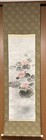 Japanese hanging scroll,Hand-painted on paper,lotus painting, Showa period#z1031
