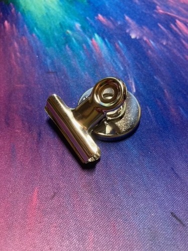 4 x Magnetclips 2,5 cm Kühlschrankhalter Bulldogge Memoboard Büro portofrei