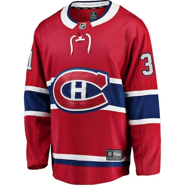 Camiseta deportiva para hombre Montreal Canadiens Carey Price Fanatics roja Home Breakaway X-Small Foto 2 de 3