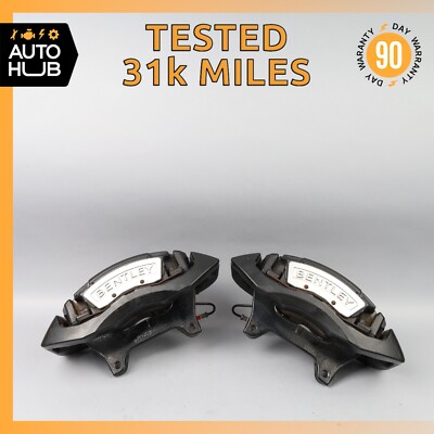 03-13 Bentley Continental GT GTC Front Brake Calipers Left and Right Set OEM 31k