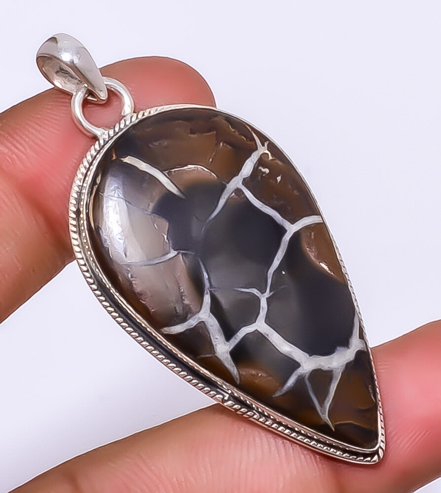 Septerian Gronatites 925 Sterling Silver Pendant 2.34