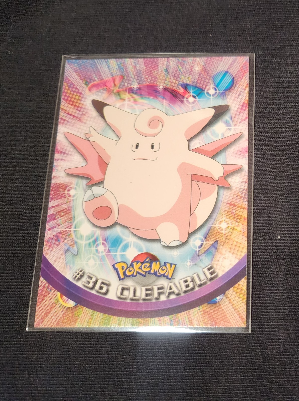 1999 Topps Pokemon Card - TV Animation Edition - #36 Clefable -Green Logo
