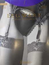 Frederick's of Hollywood Thigh High Scallop Lace Top Bare Natural Beige Nylon XL