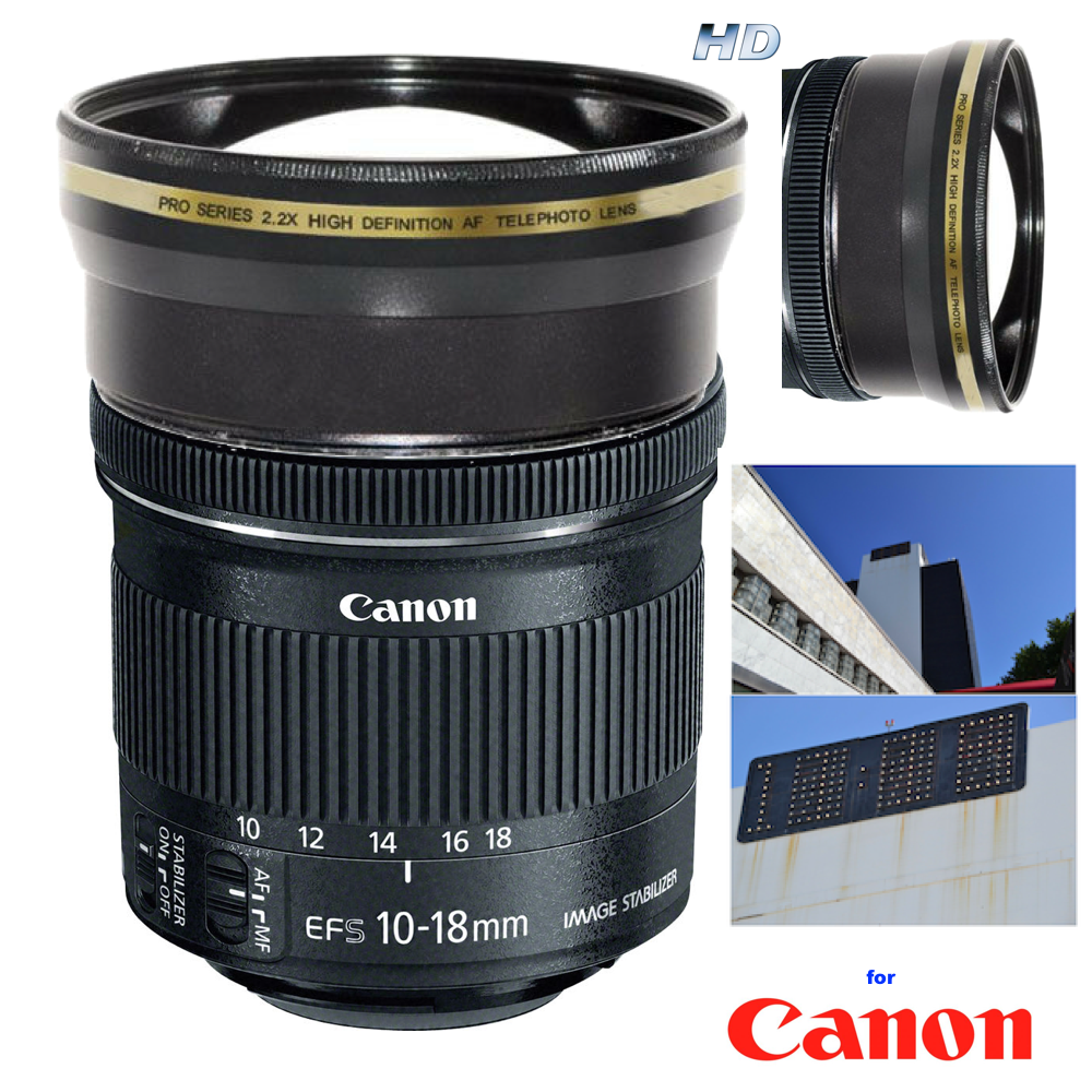 67MM 2X 16K HD ZOOM EXTENDER LENS FOR Canon EF-S 10-18mm f/4.5-5.6 